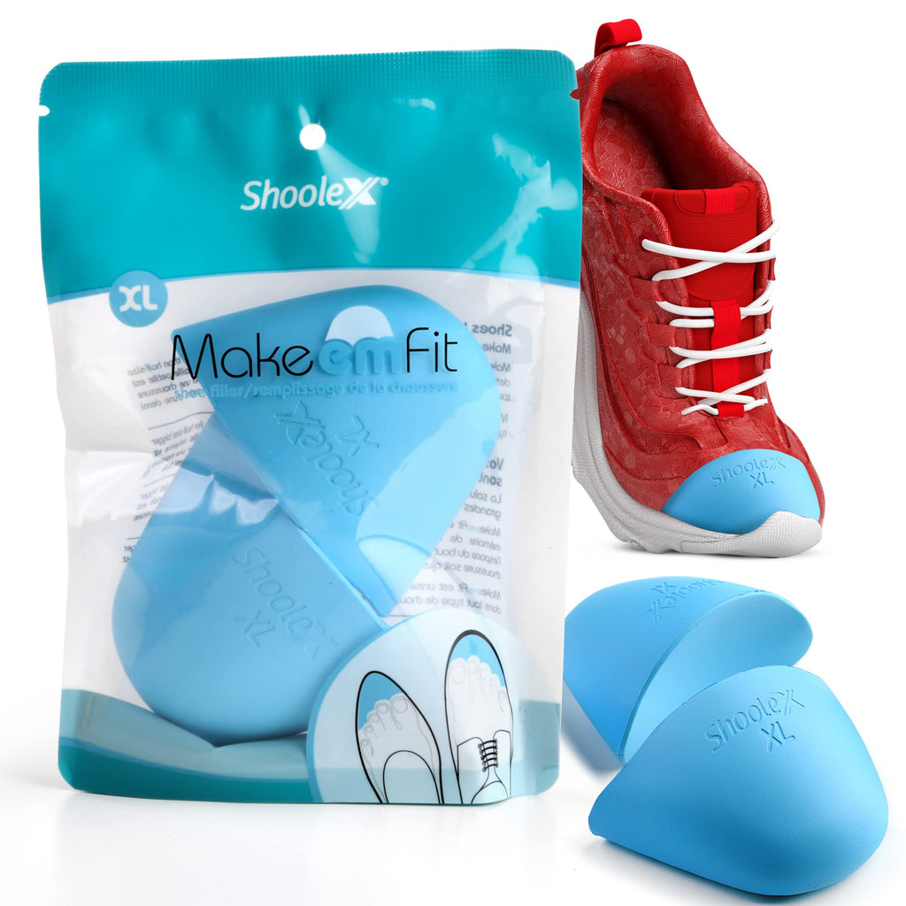 Shoolex Shoe Filler for Too Big Shoes Men/Women Memory Foam Toe Cushion Insert to Make Shoes Fit Tighter Shoe Size Reducer for Sport Dress Casual High Heels
