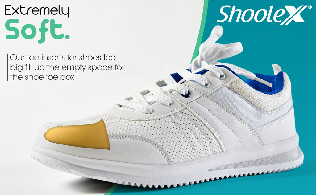 Shoolex Shoe Filler for Too Big Shoes Men/Women Memory Foam Toe Cushion Insert to Make Shoes Fit Tighter Shoe Size Reducer for Sport Dress Casual High Heels