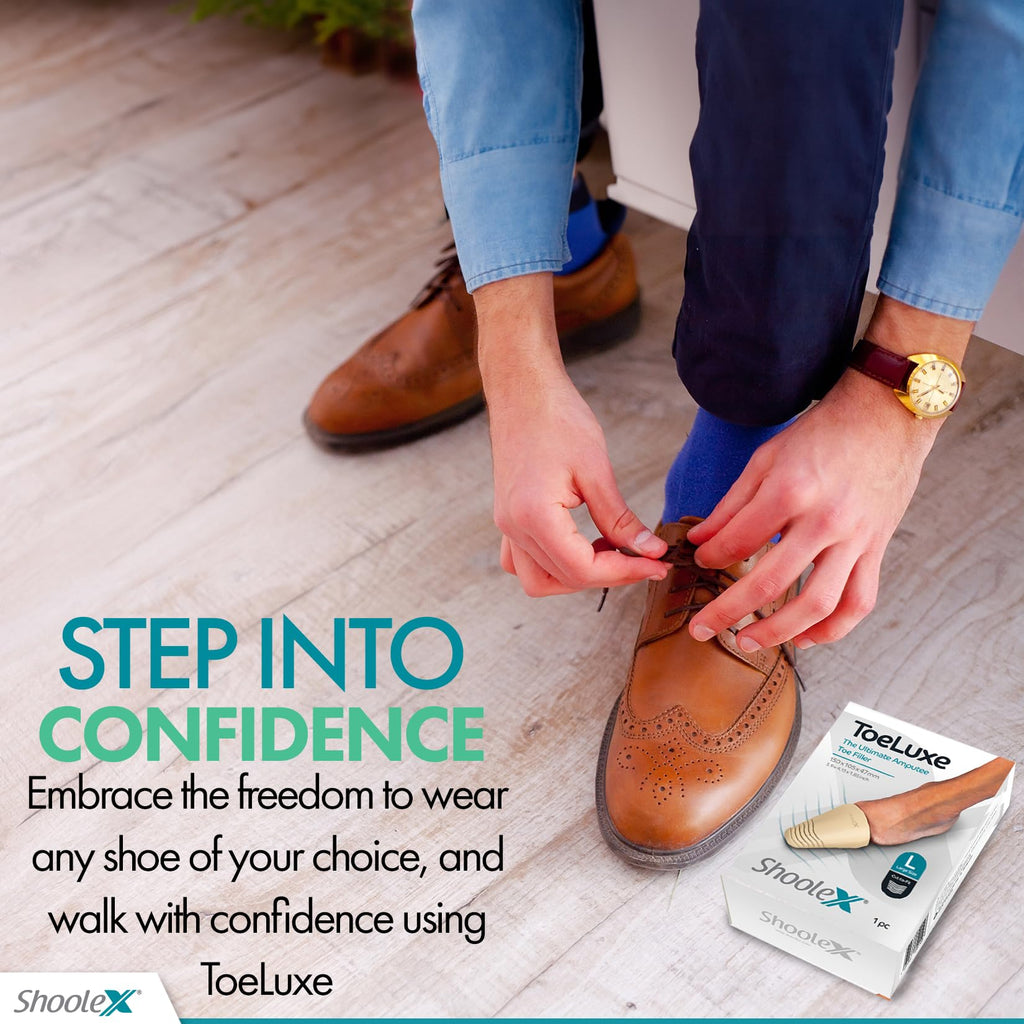 Shoolex™ ToeLuxe Amputee Toe Filler – Soft Cushioning & Balance for Partial Foot Amputees