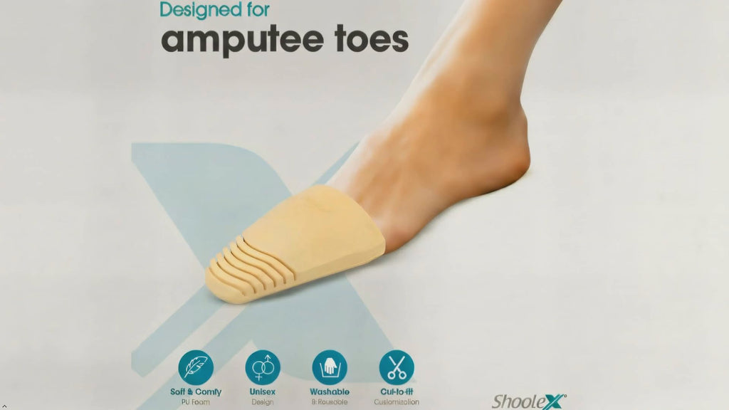 Shoolex™ ToeLuxe Amputee Toe Filler – Soft Cushioning & Balance for Partial Foot Amputees